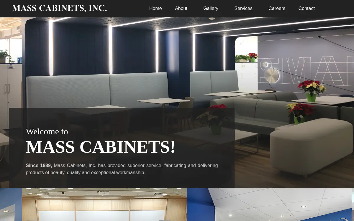 Homepage of Mass Cabinets INC