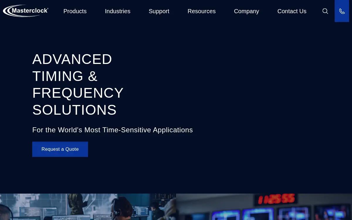Homepage of Masterclock, INC.