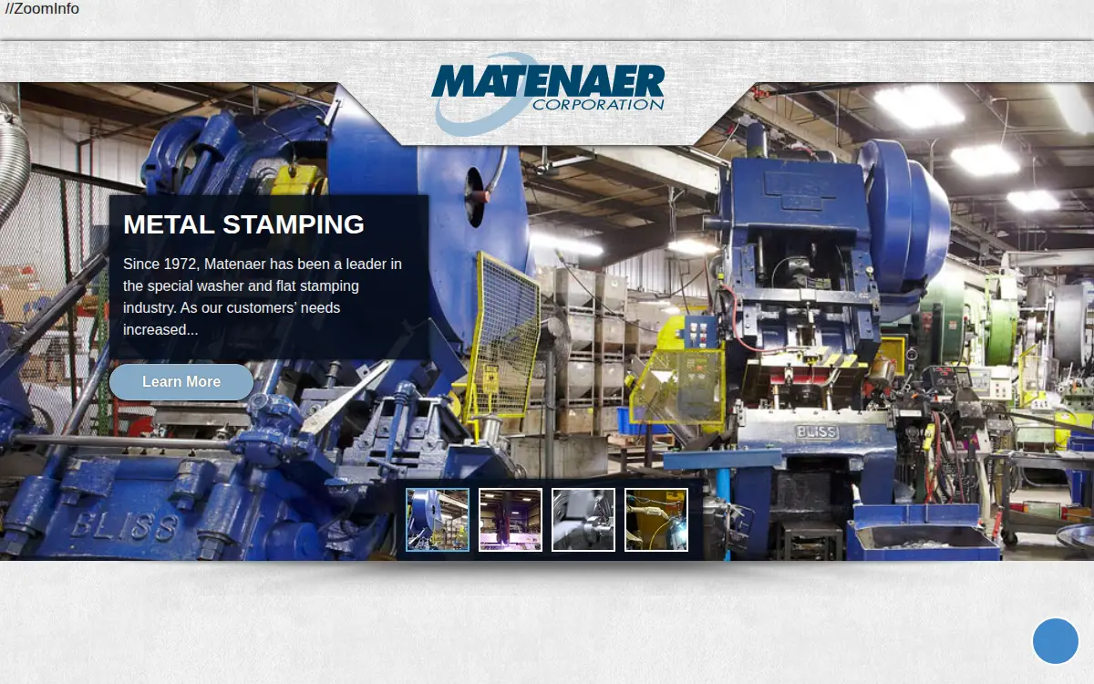 Homepage of Matenaer CORP