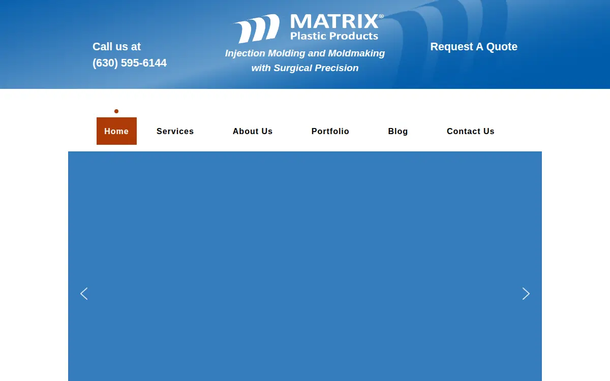 Homepage of Matrix Plastic Products INC