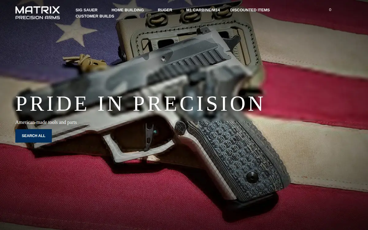 Homepage of Matrix Precision Arms INC