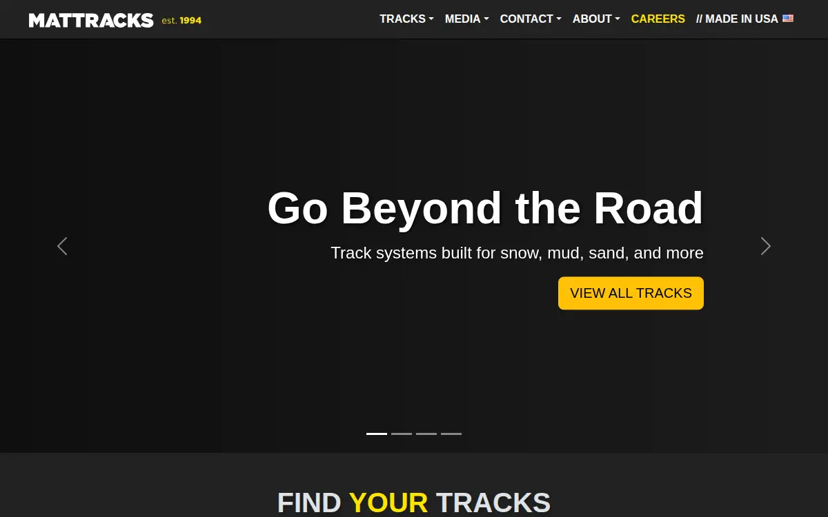 Homepage of Mattracks, INC.