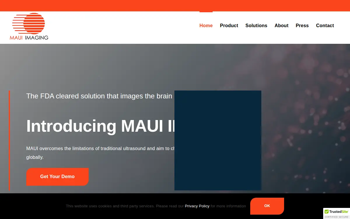 Homepage of Maui Imaging INC