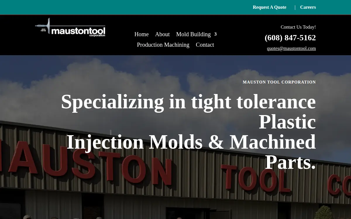 Homepage of Mauston Tool Corporation