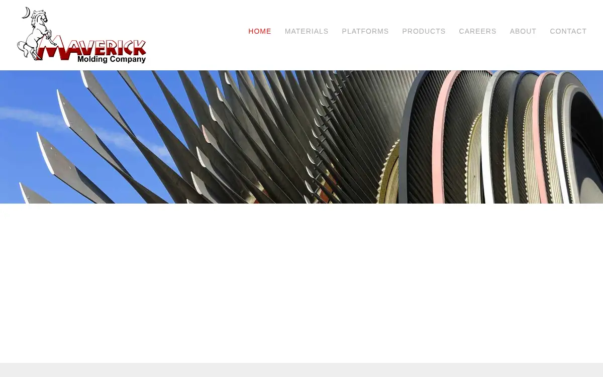 Homepage of Maverick Molding CO.