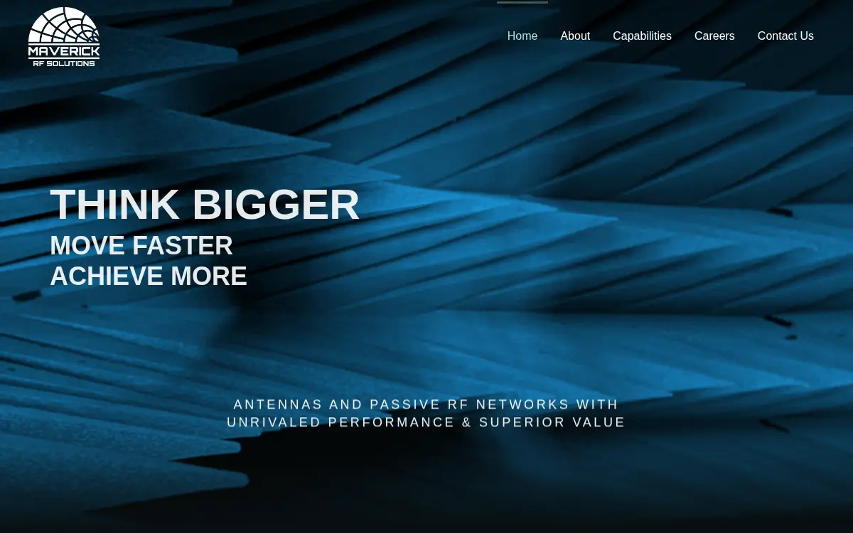 Homepage of Maverick Rf Solutions INC