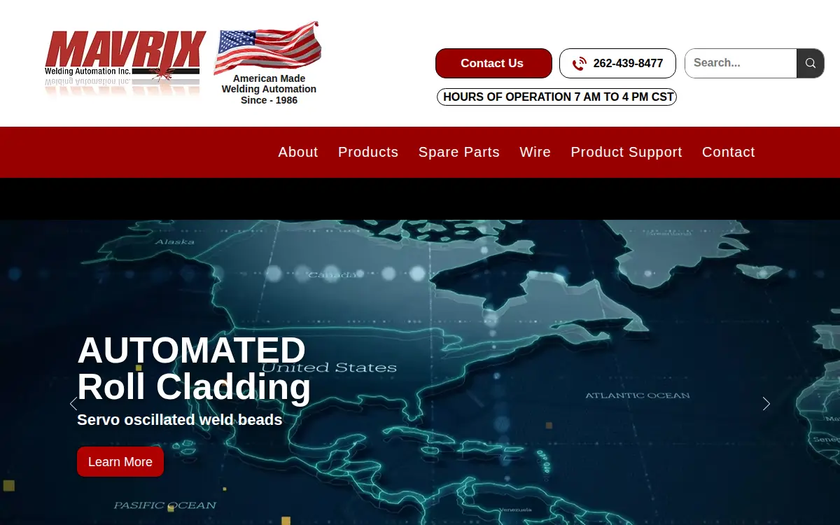 Homepage of Mavrix, INC.