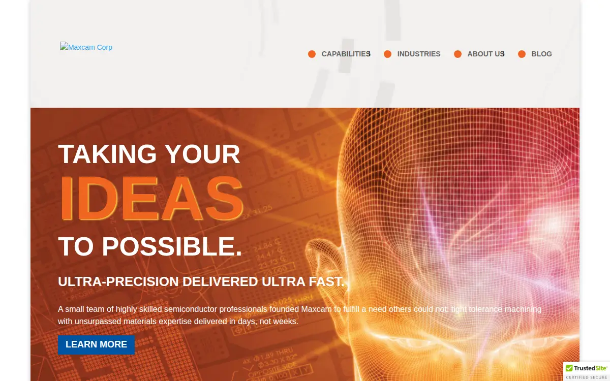 Homepage of Maxcam CORP