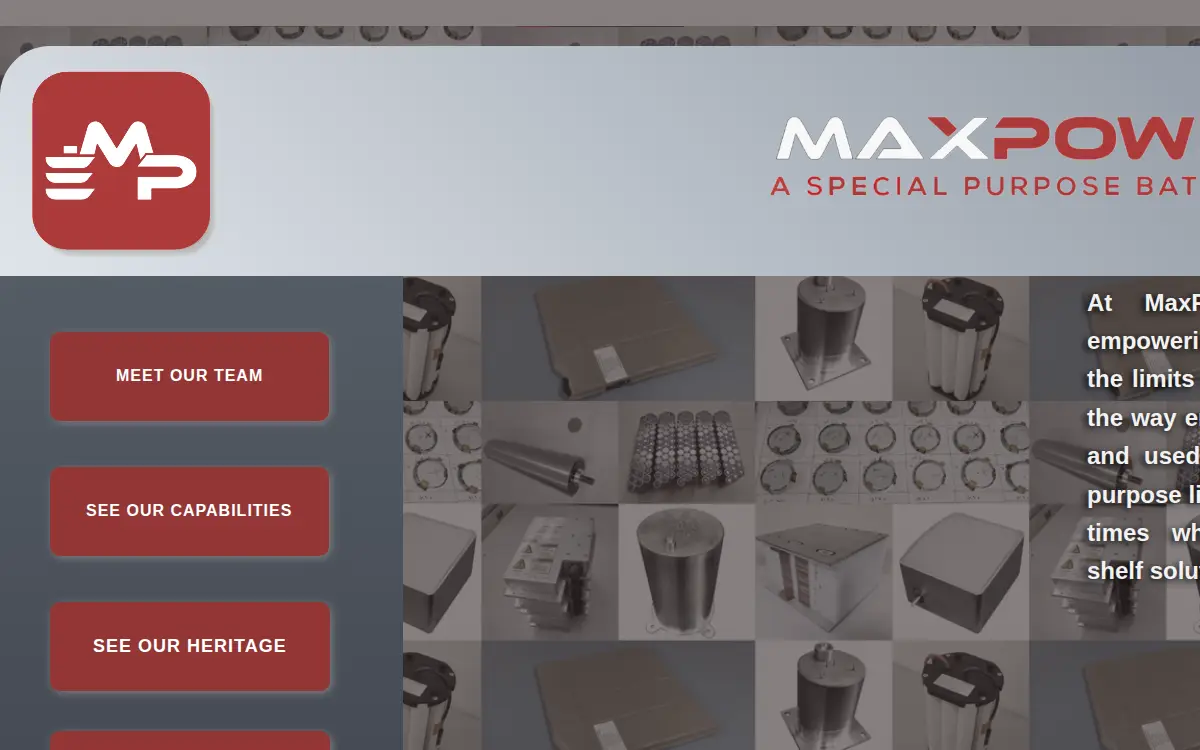Homepage of Maxpower, INC.