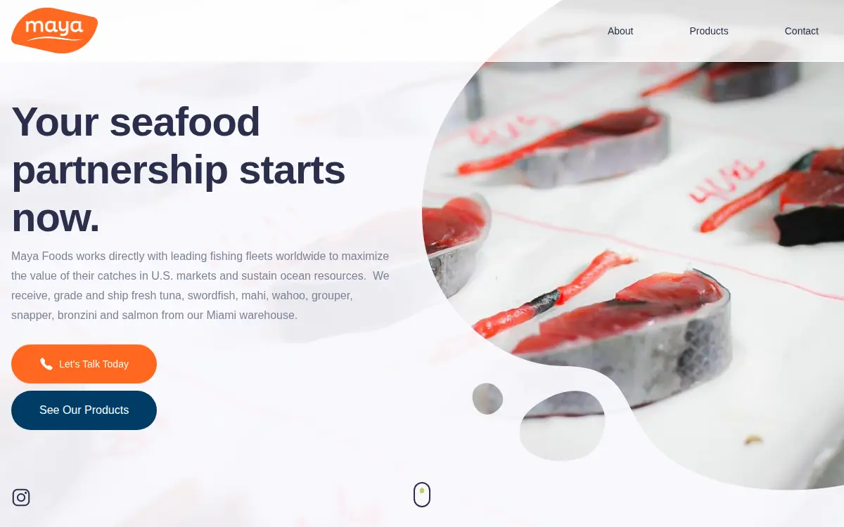 Homepage of Maya Foods International INC