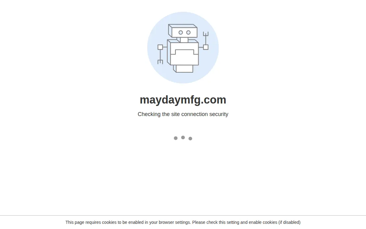 Homepage of Mayday Manufacturing CO.