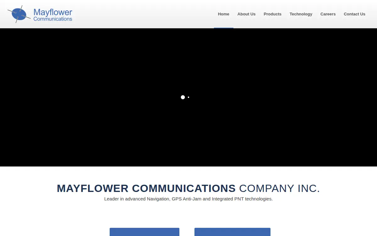Homepage of Mayflower Communications Company, INC.