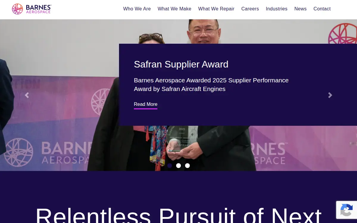 Homepage of Mb Aerospace Warren LLC