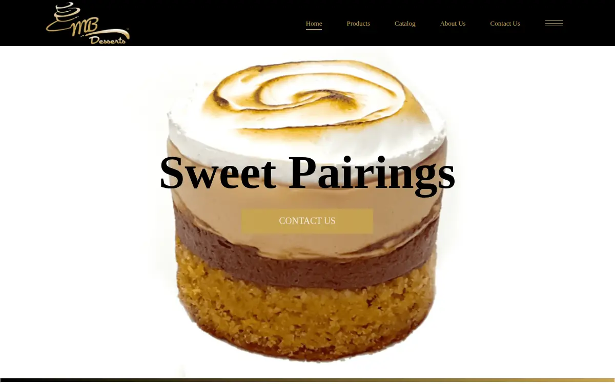 Homepage of Mb Desserts LLC