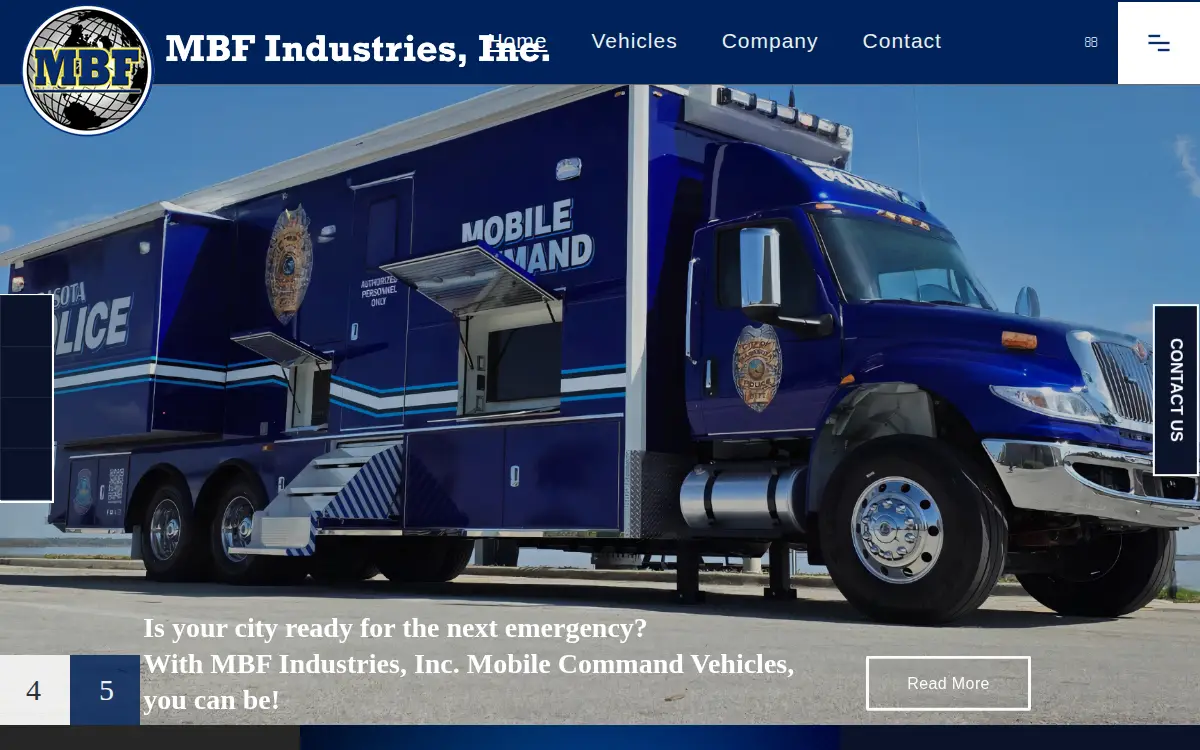 Homepage of Mbf Industries, INC.