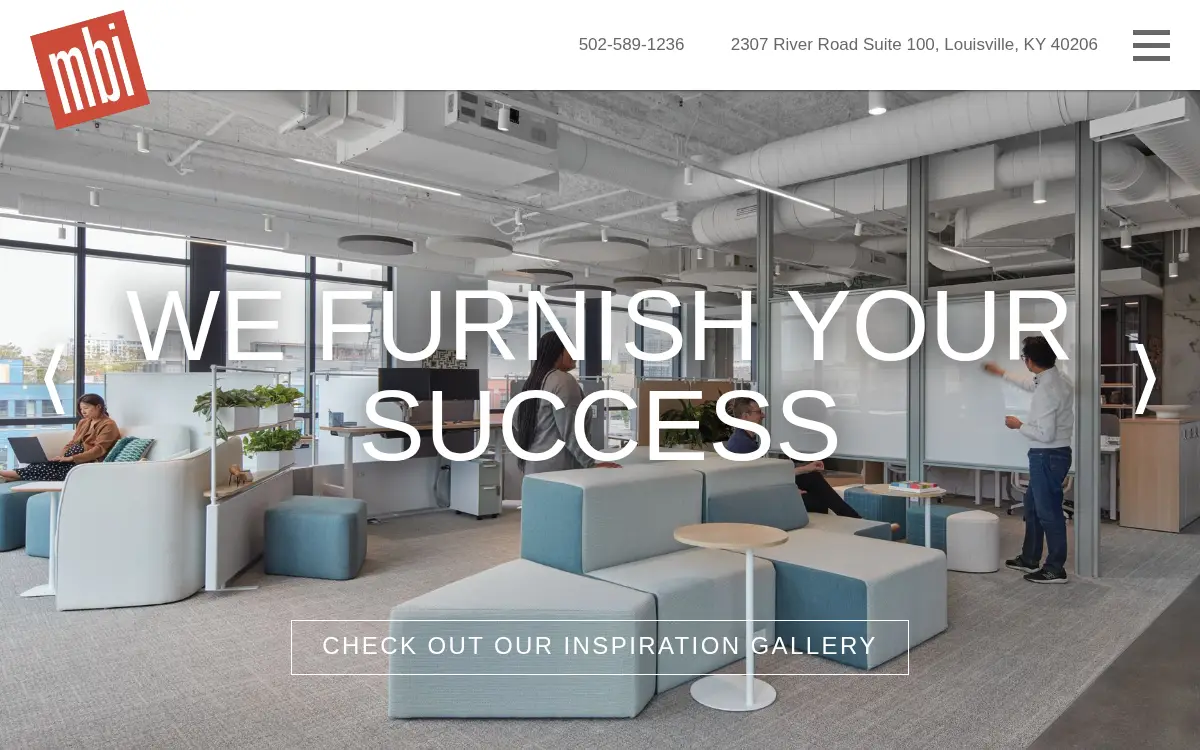 Homepage of Munson Business Interiors, INC.