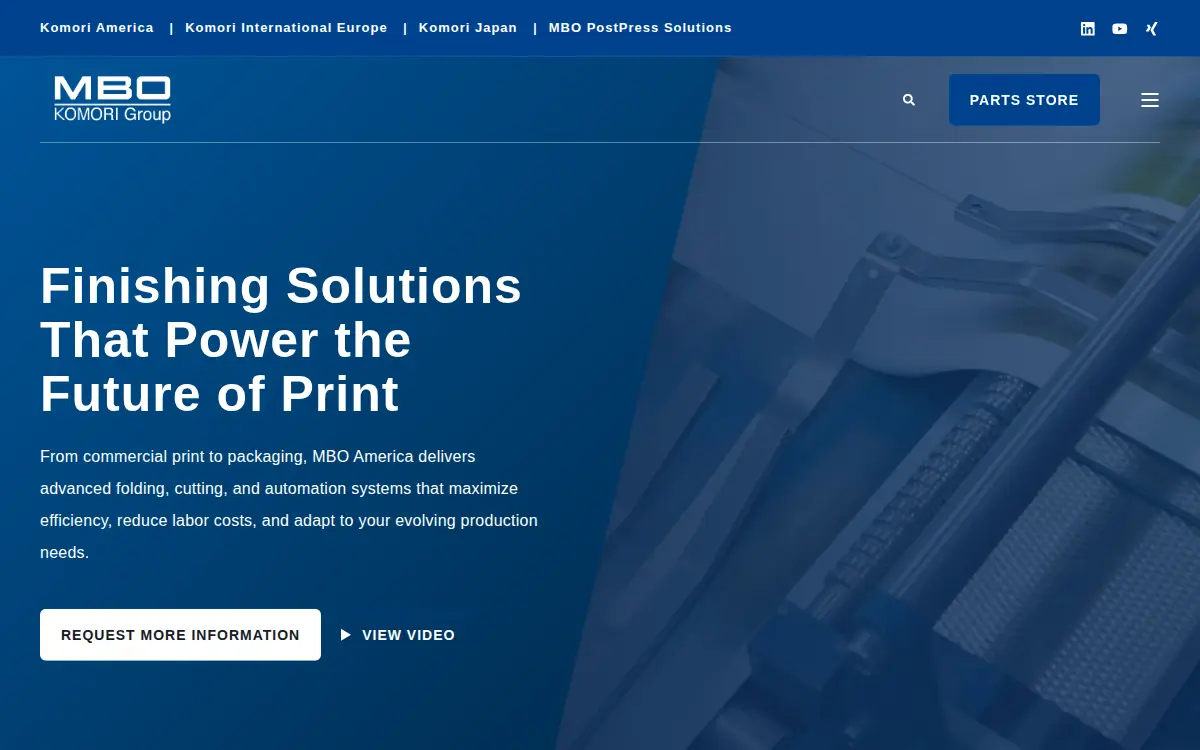 Homepage of Mbo America CO LTD
