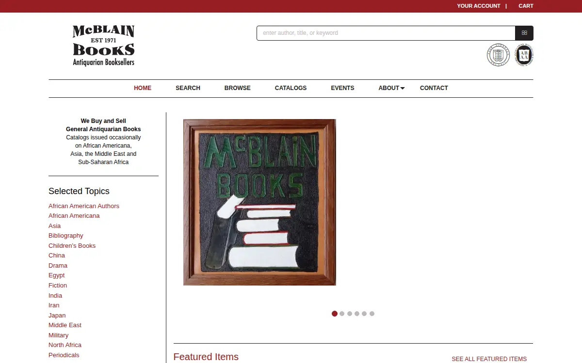 Homepage of Mcblain, Philip a