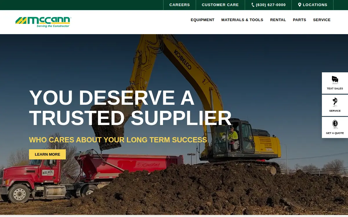 Homepage of Mccann Industries INC