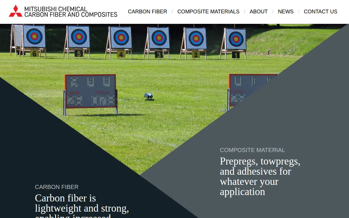 Homepage of Mitsubishi Chemical Carbon Fiber & Composites INC