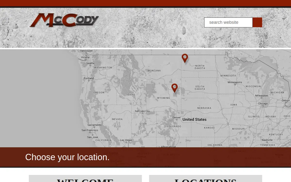 Homepage of Mccody Concrete Products INC