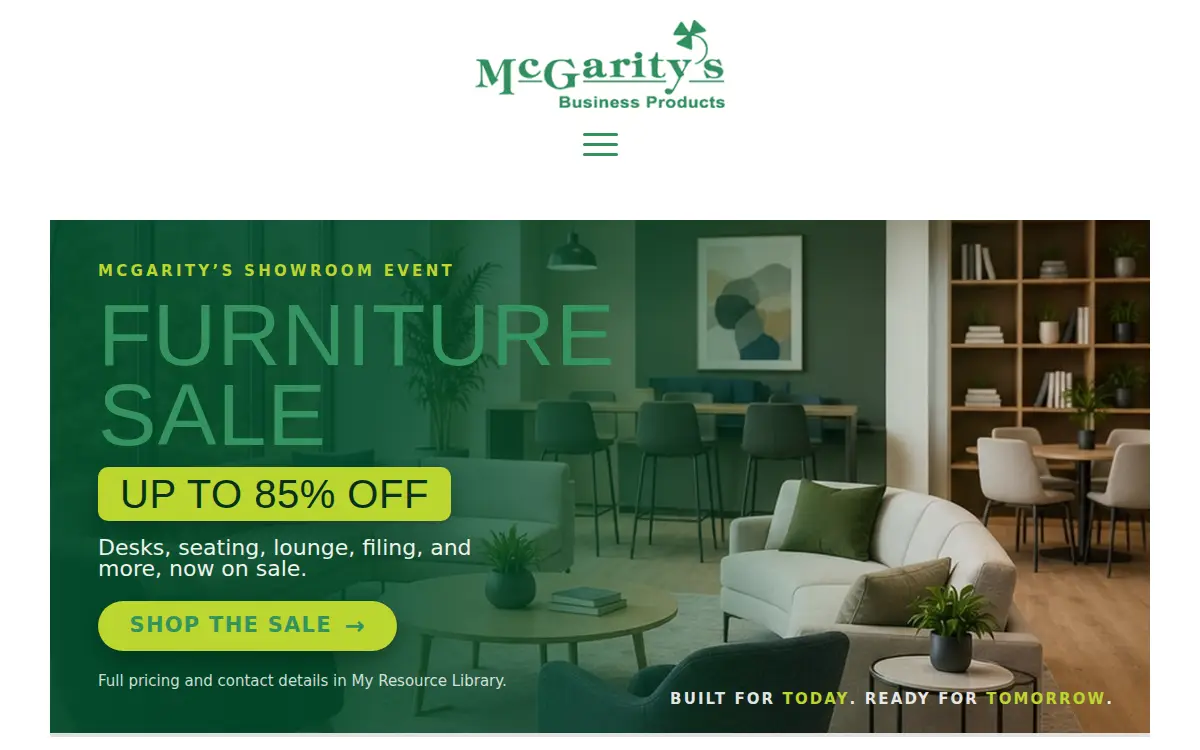 Homepage of North Georgia Business Products, INC.