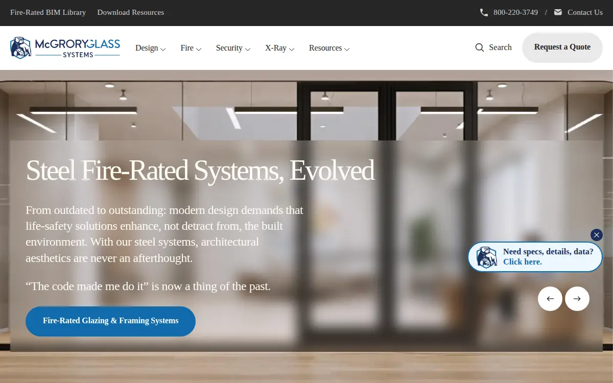 Homepage of Mcgrory Glass INC