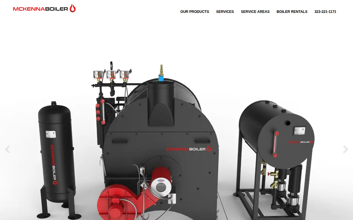 Homepage of Mckenna Boiler Works, INC.