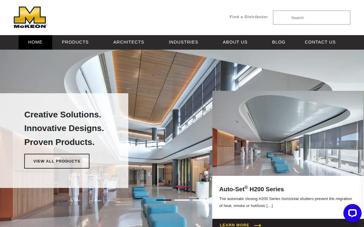 Homepage of Mckeon Door East, INC.