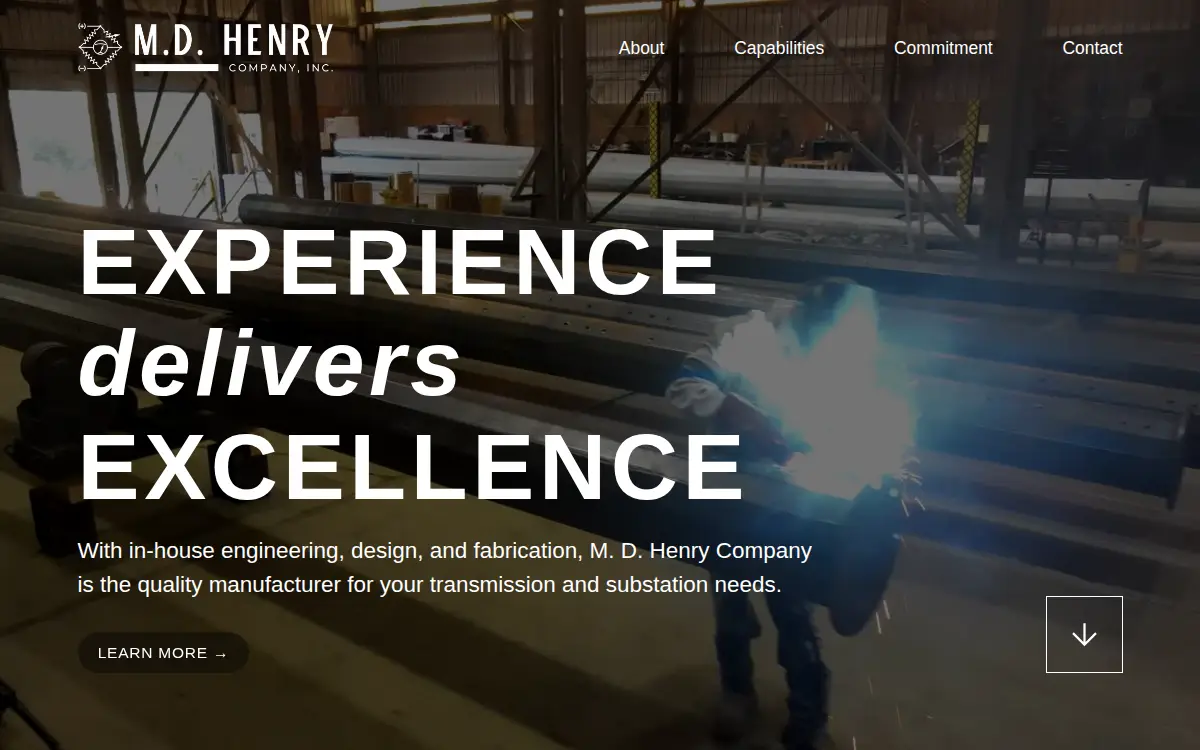 Homepage of M. D. Henry Co., INC.
