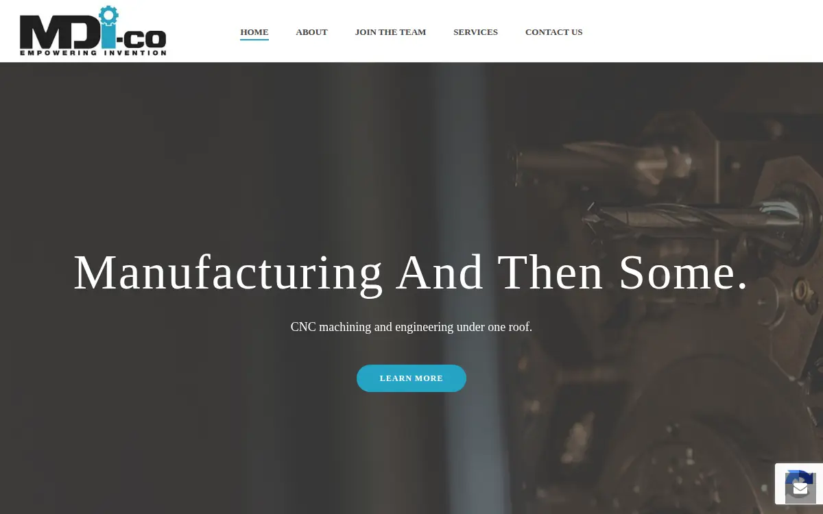 Homepage of Manufacture Design Innovation, INC