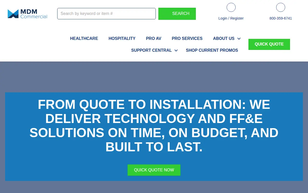 Homepage of M.d.m. Commercial Enterprises, LLC