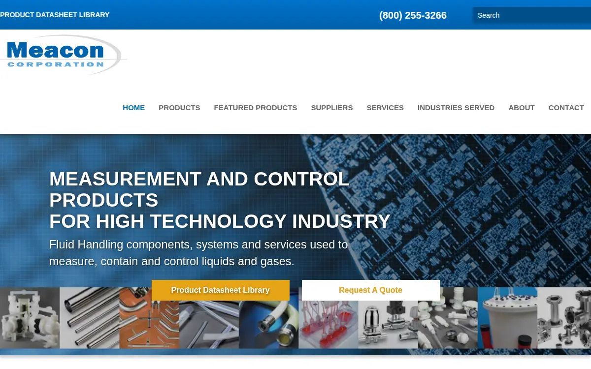 Homepage of Meacon Corporation