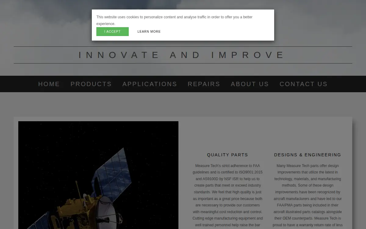 Homepage of Measuretech INC
