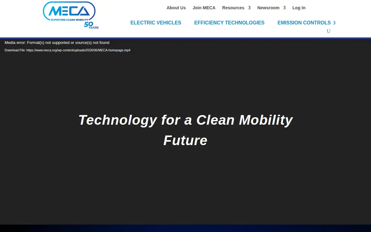 Homepage of Manufacturers of Emission Controls Association