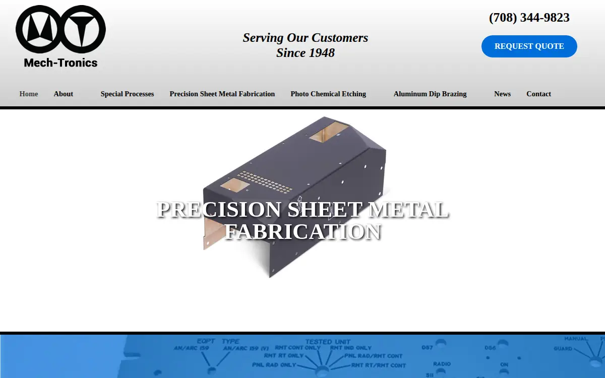Homepage of Mech Tronics CORP