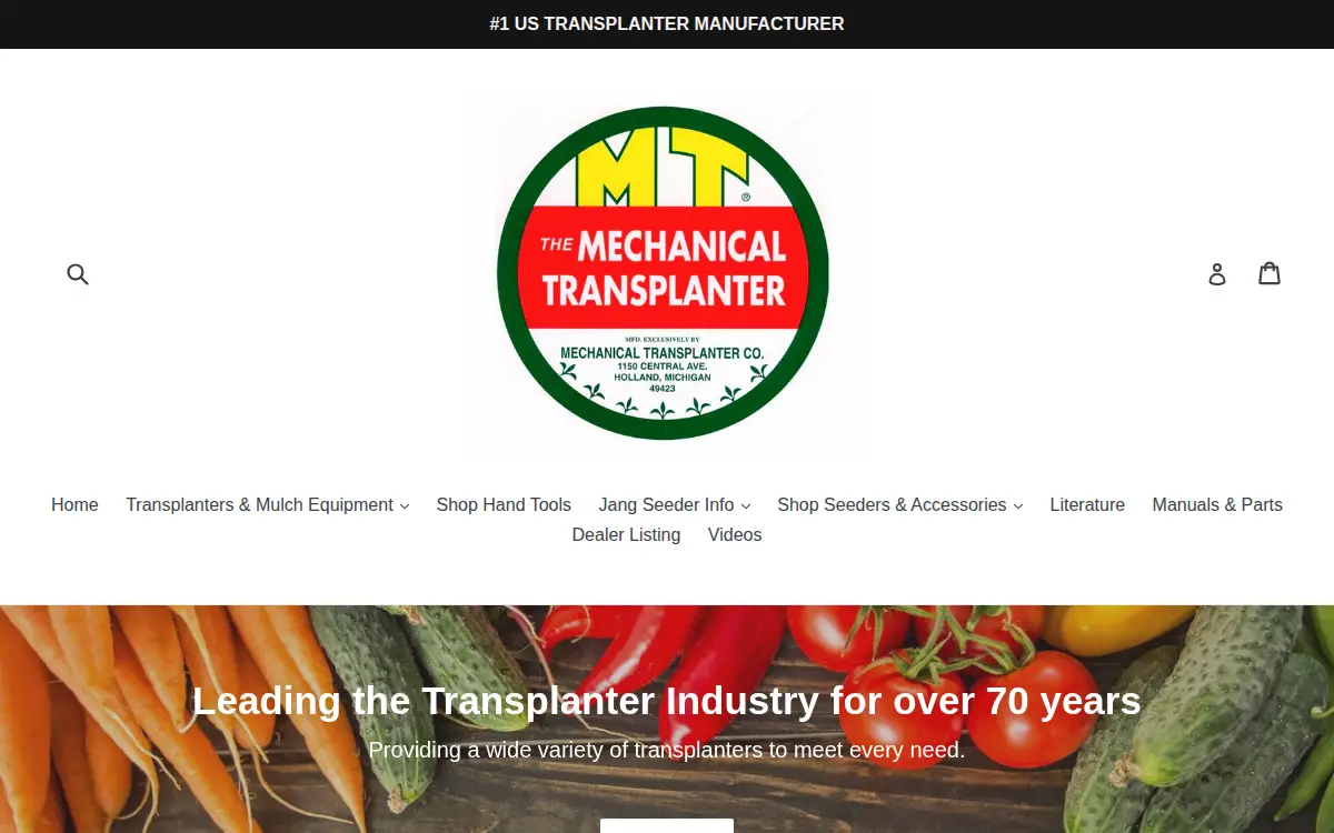 Homepage of Mechanical Transplanter Company, L.l.c.
