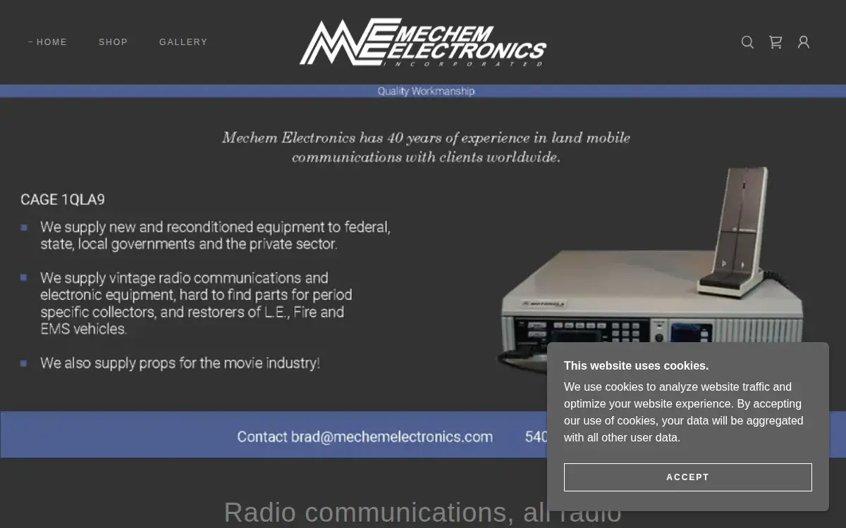 Homepage of Mechem Electronics, INC.