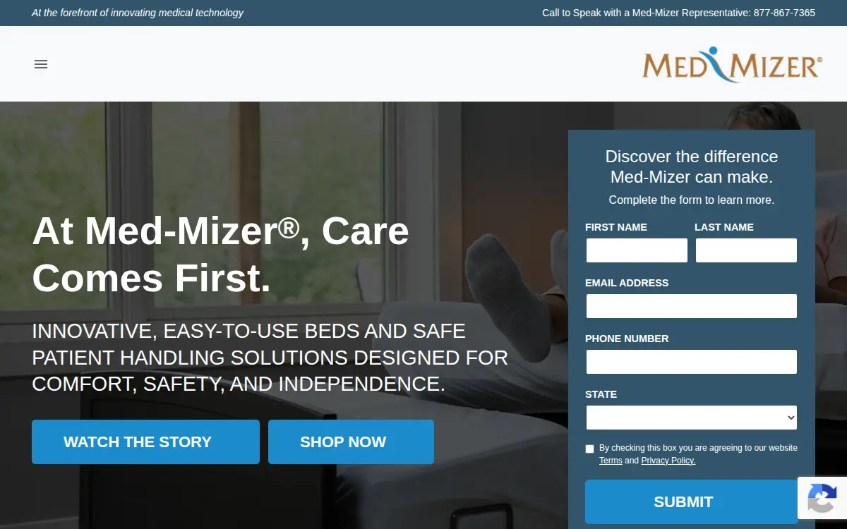 Homepage of Med-mizer INC