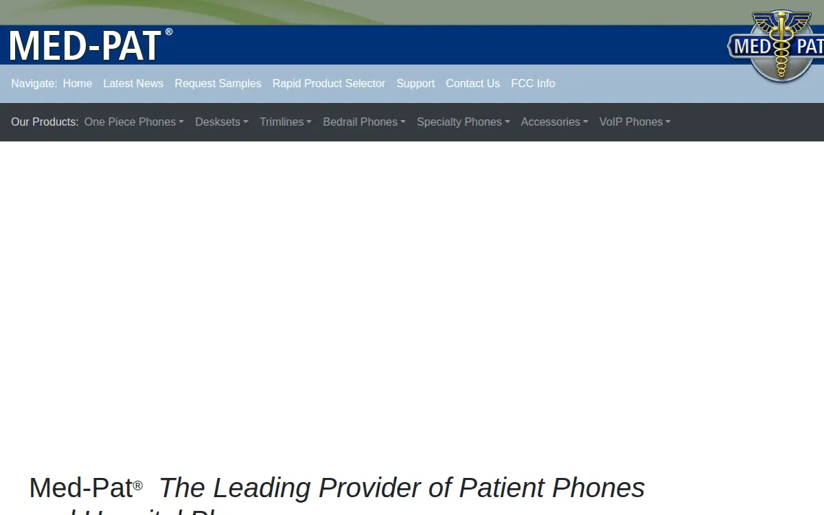 Homepage of Med-pat, INC