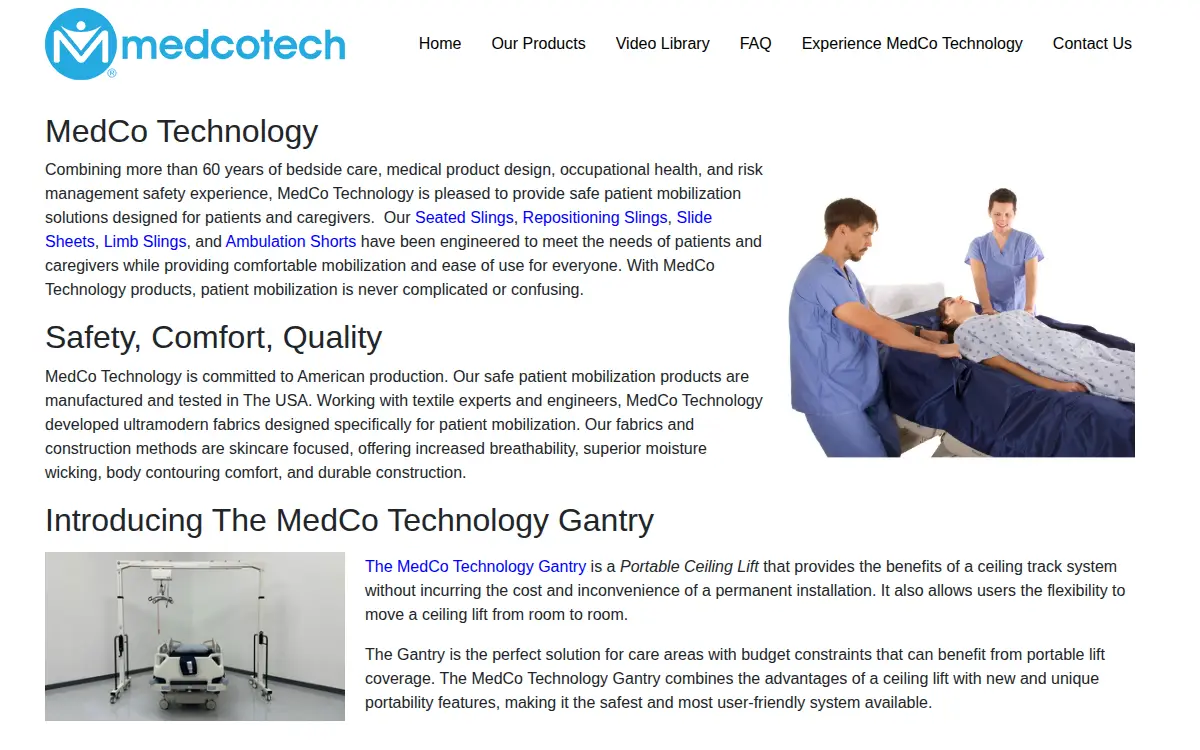 Homepage of Medco Technology, LLC