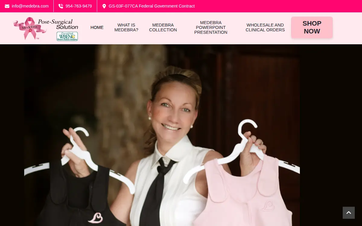 Homepage of Bras to Help Save the Ta Tas LLC