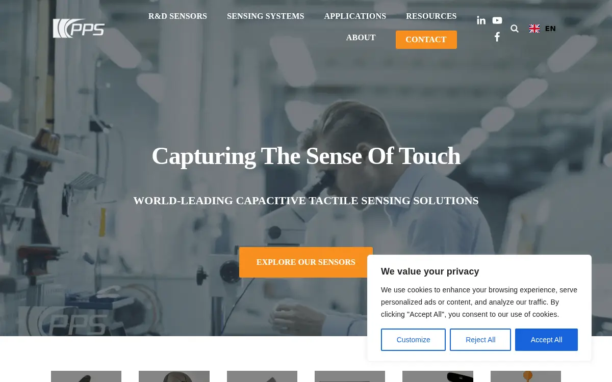 Homepage of Medical Tactile INC