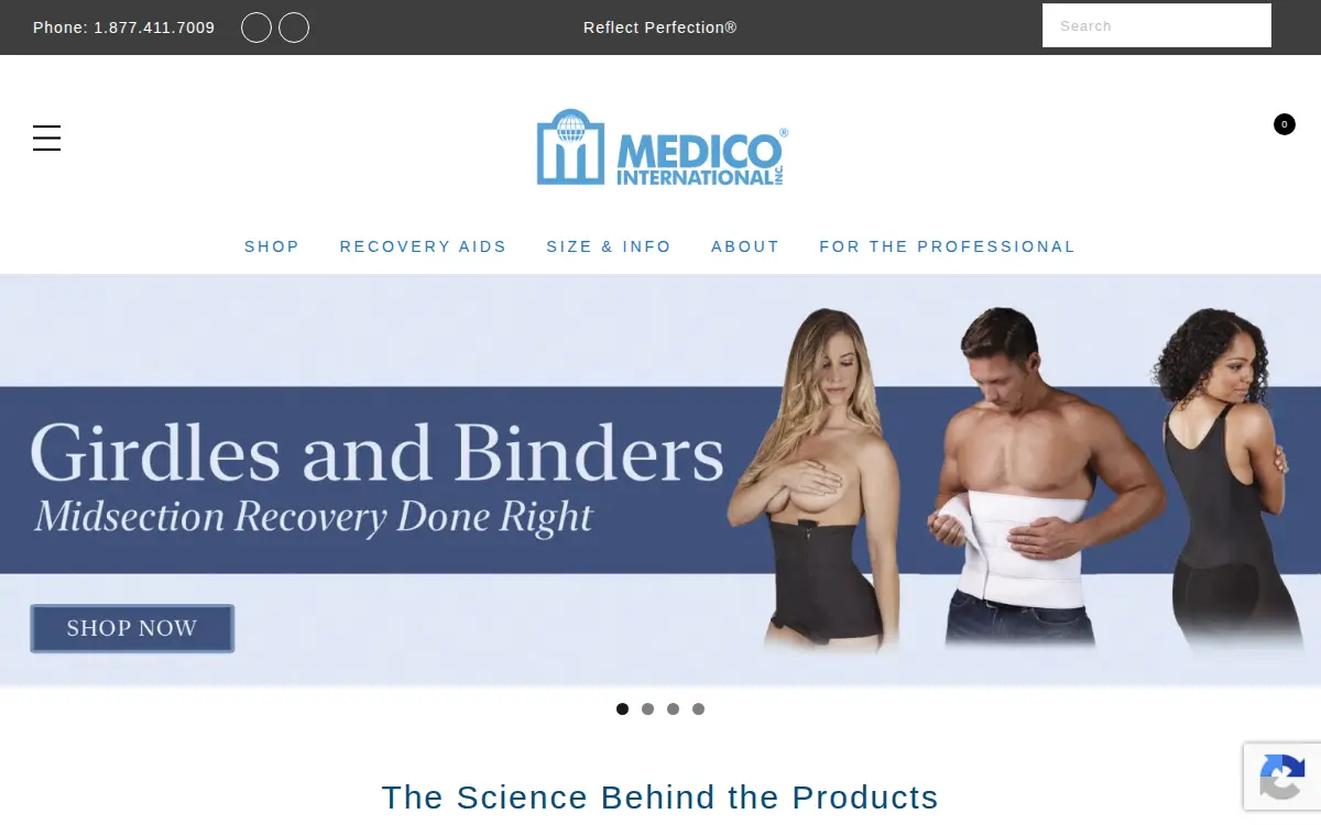 Homepage of Medico International INC.
