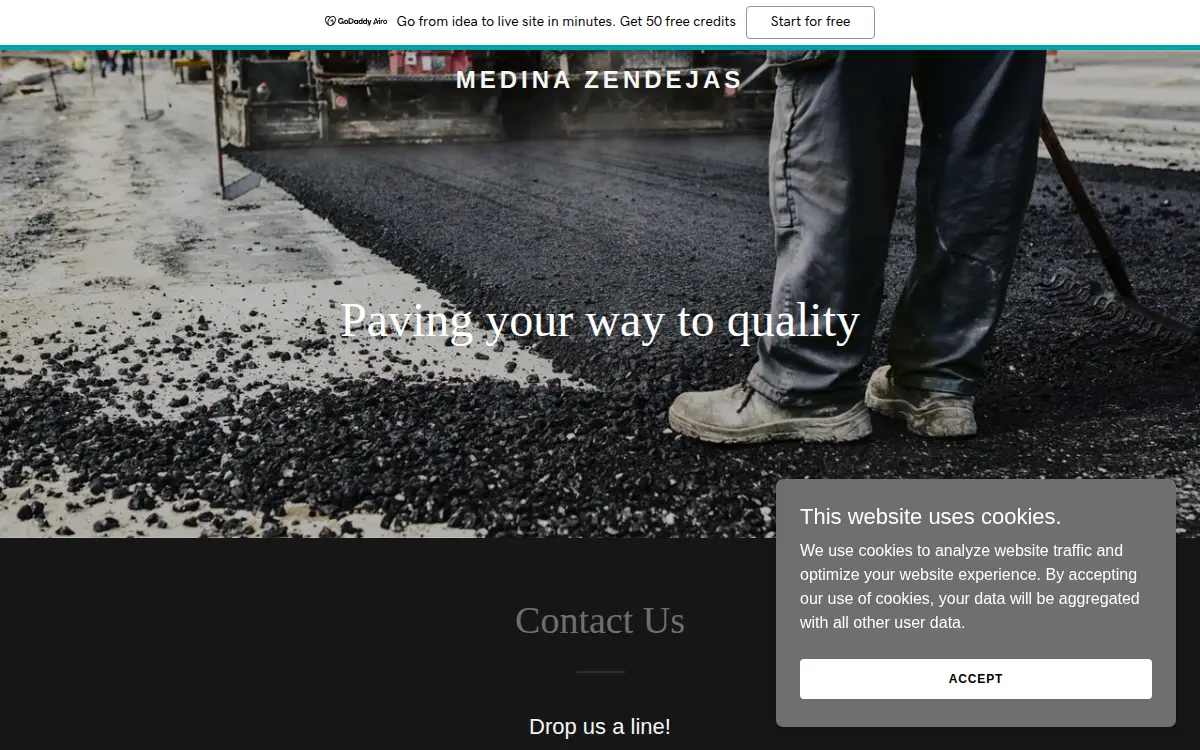 Homepage of Medina-zendejas Communications INC