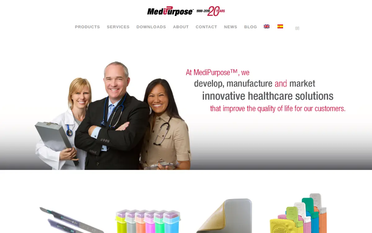 Homepage of Medipurpose, INC.