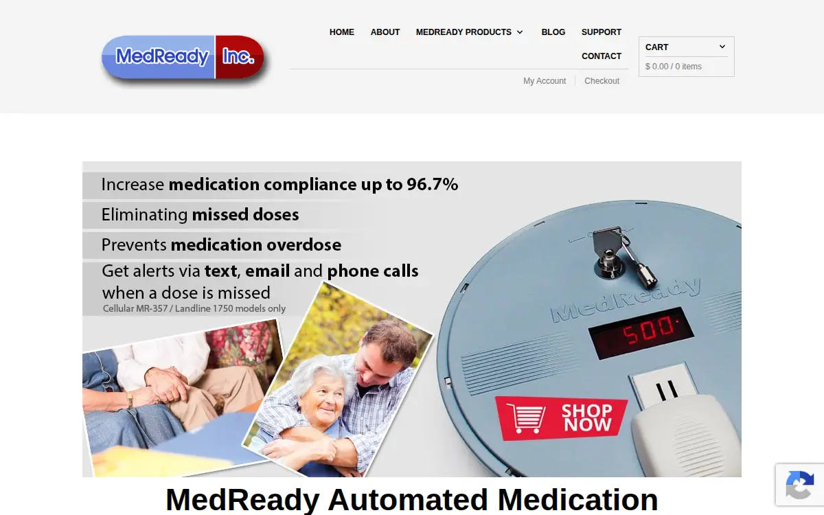 Homepage of Medready, INC.