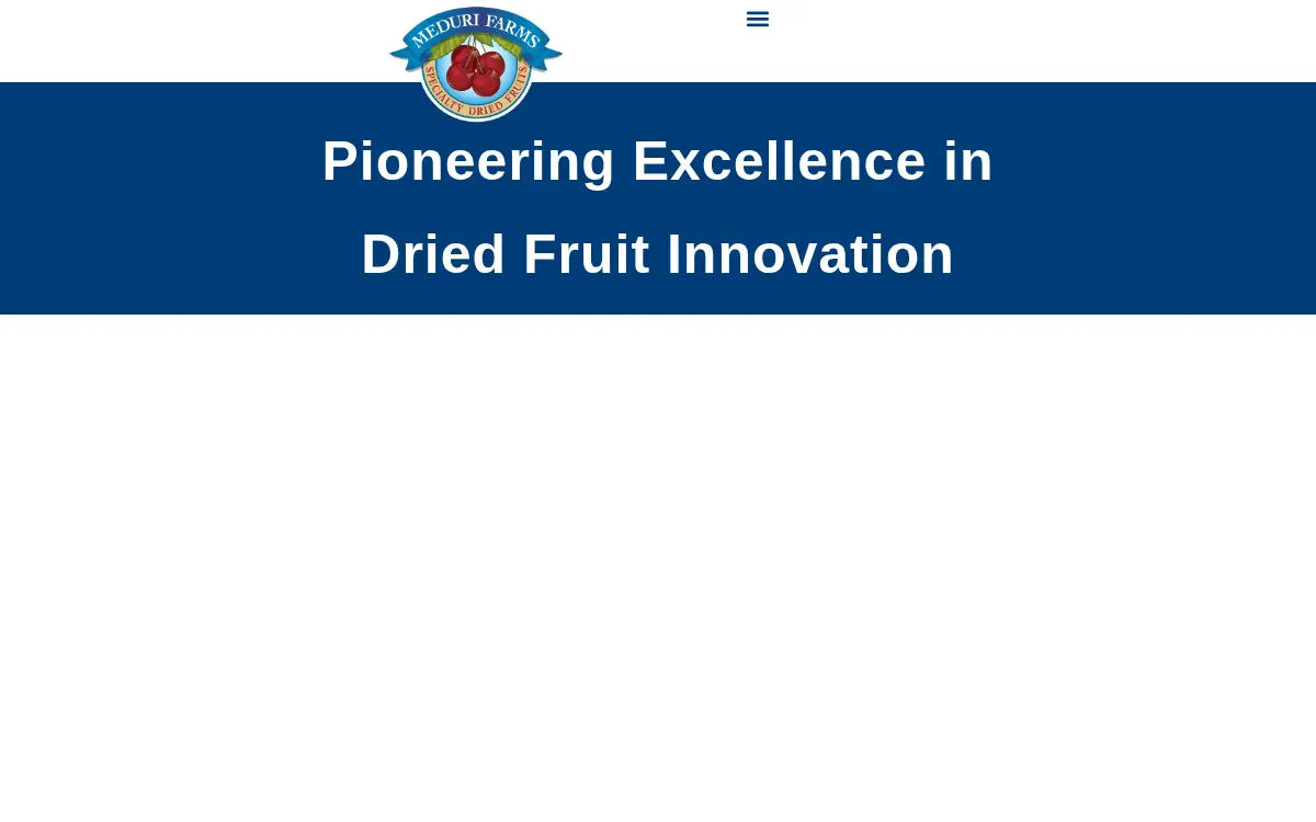 Homepage of Meduri Farms, INC.