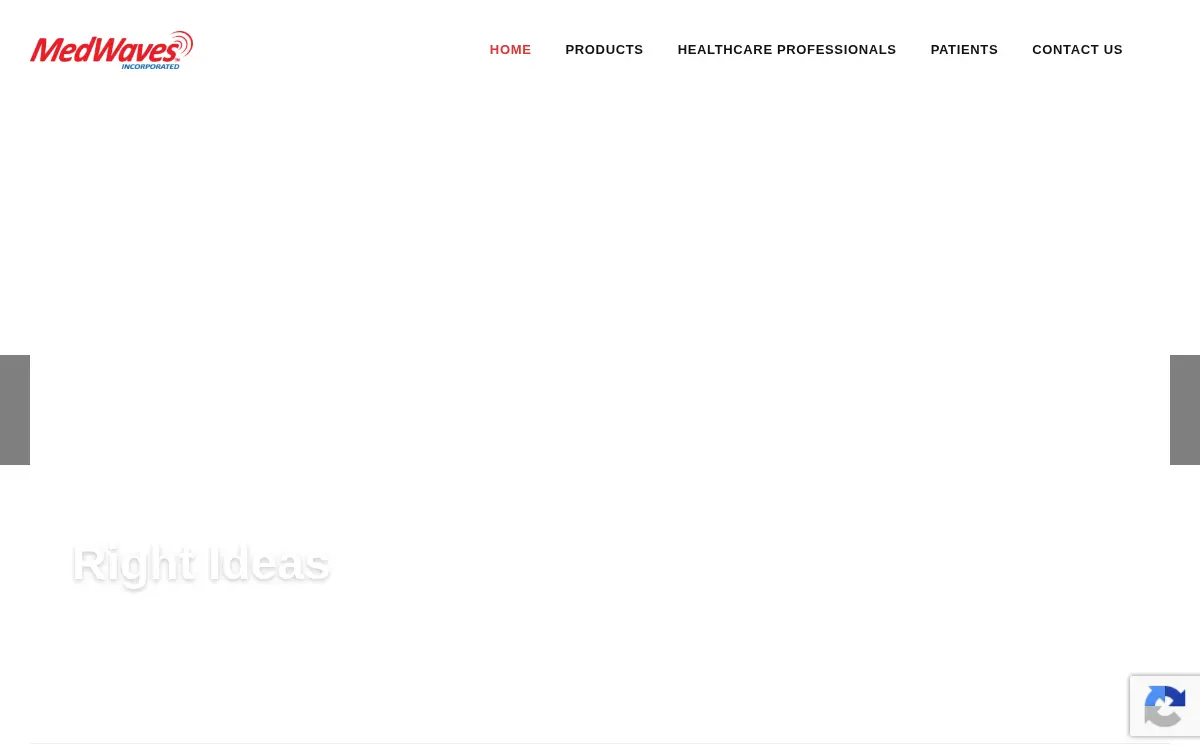 Homepage of Medwaves, INC