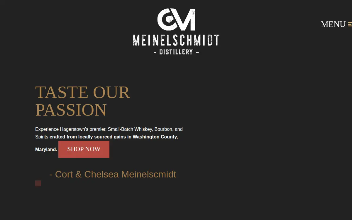 Homepage of Meinelschmidt Distillery INC